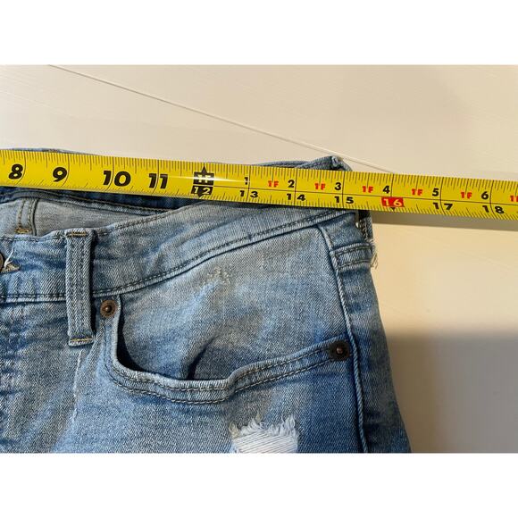 Lucky Brand Jeans Ankle Mid Rise Skinny Ava Distressed Raw Hem Size 10 / 30 - Picture 10 of 14